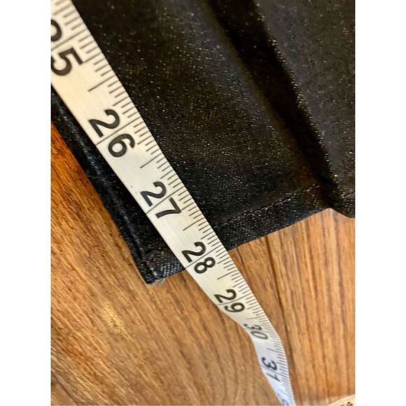 Seven for all mankind Lucy coated leather look jeans size 28 - Picture 3 of 9